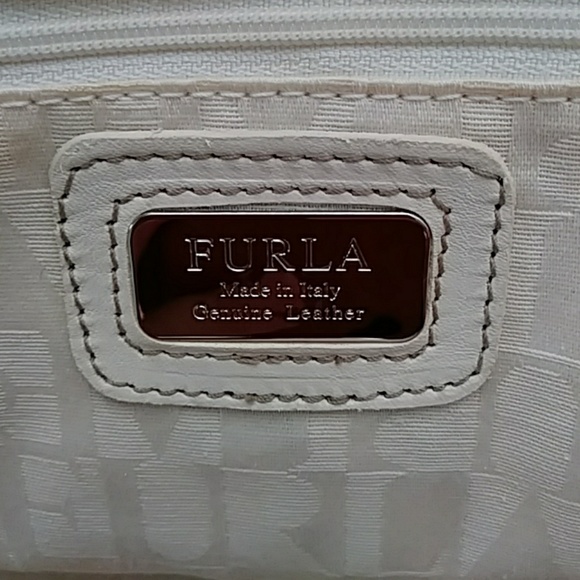 FURLA White Genuine Leather Handbag - Picture 4 of 6